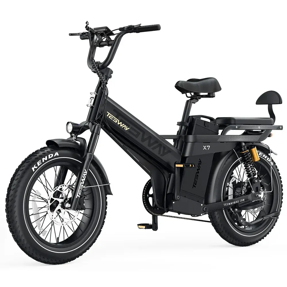 TESWAY X7 PRO Long-Range Electric Bike | 1000W Rear Motor & 52V 60Ah Fat Tire Commuter E-Bike