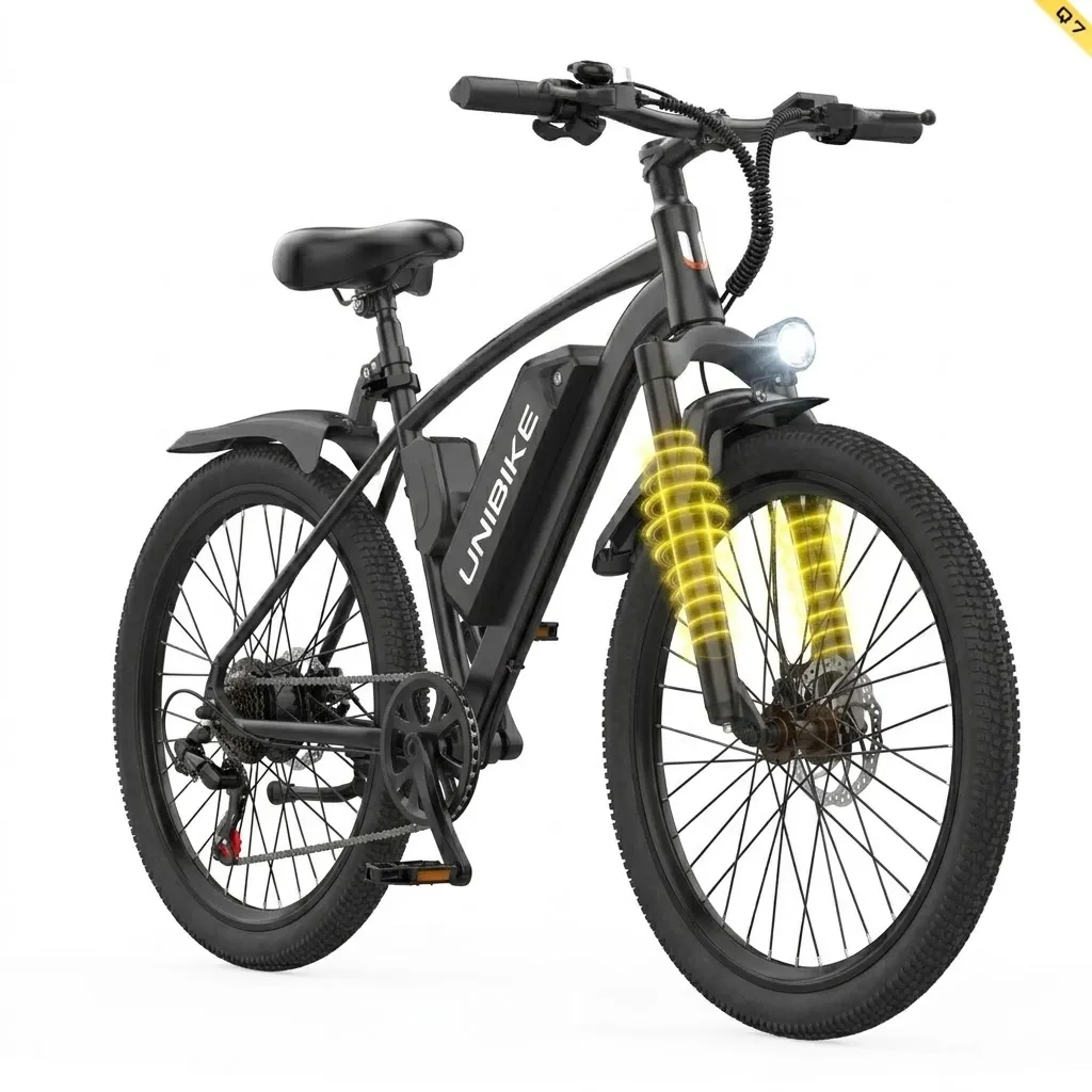 FREEBOY Q7 Electric Bike – 26″, 7-Speed Shimano, 36V 10Ah